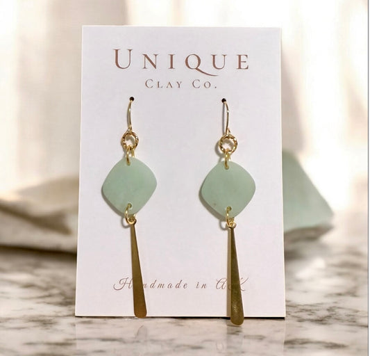 Beach glass dangle
